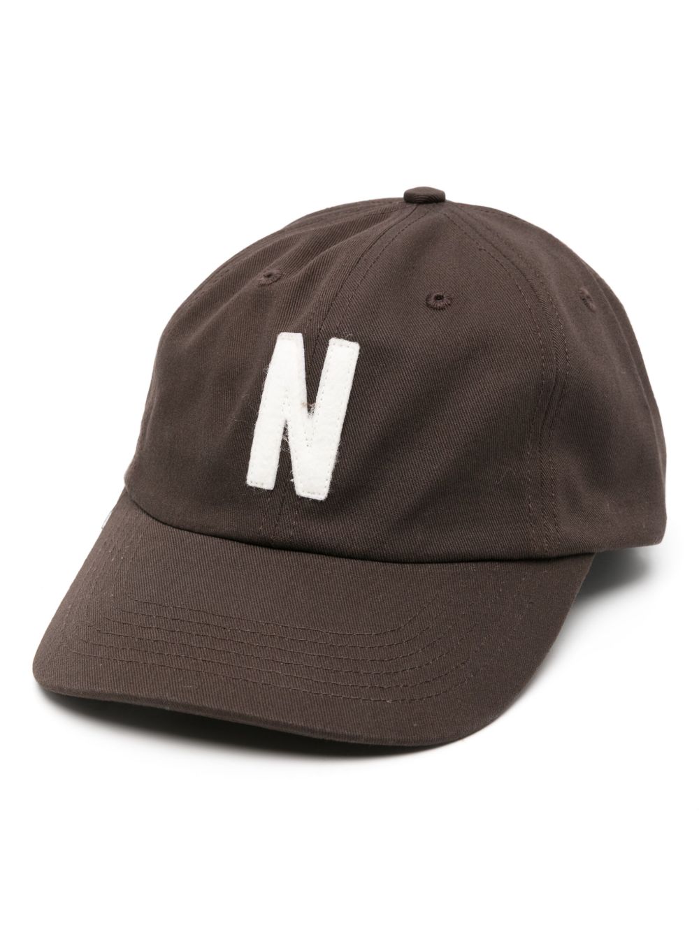 Norse Projects Felt N 棉棒球帽 - 褐色