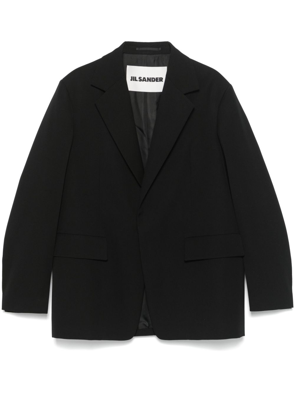 Jil Sander 羊毛西装夹克 - 黑色