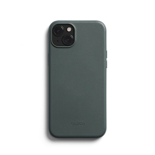 Bellroy Leather Phone Case Slim Leather Phone Case for iPhone 15 Plus Everglade