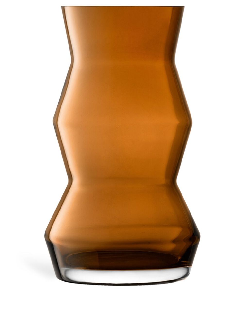 LSA International Sculpt 玻璃花瓶（36厘米 x 21厘米） - 褐色