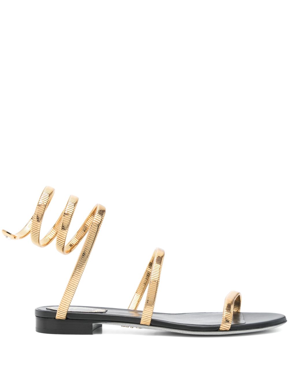 René Caovilla snake chain sandals - 黑色