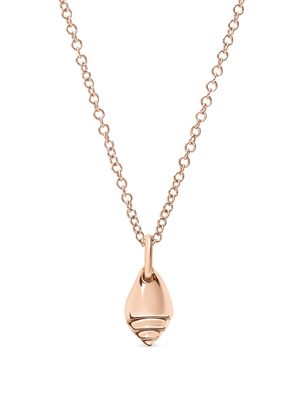 Dodo 9kt rose gold Shell charm - 粉色