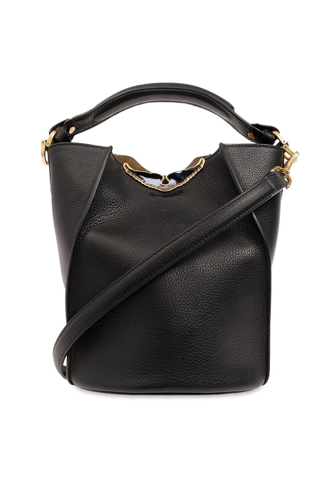 Zadig & Voltaire Boderline Logo Plaque Bucket Bag