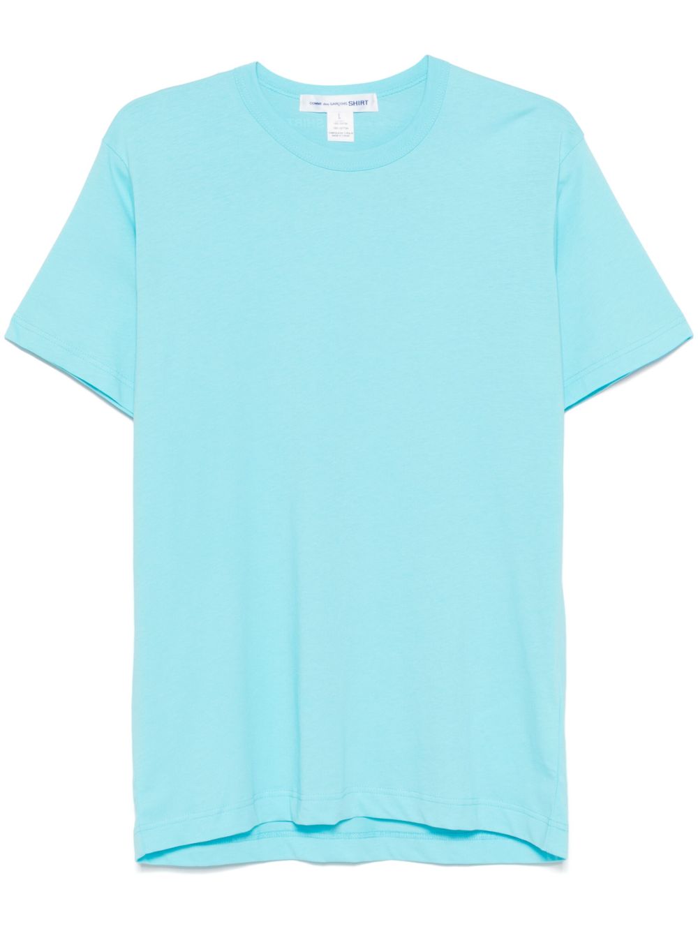 Comme Des Garçons Shirt logo印花T恤 - 蓝色