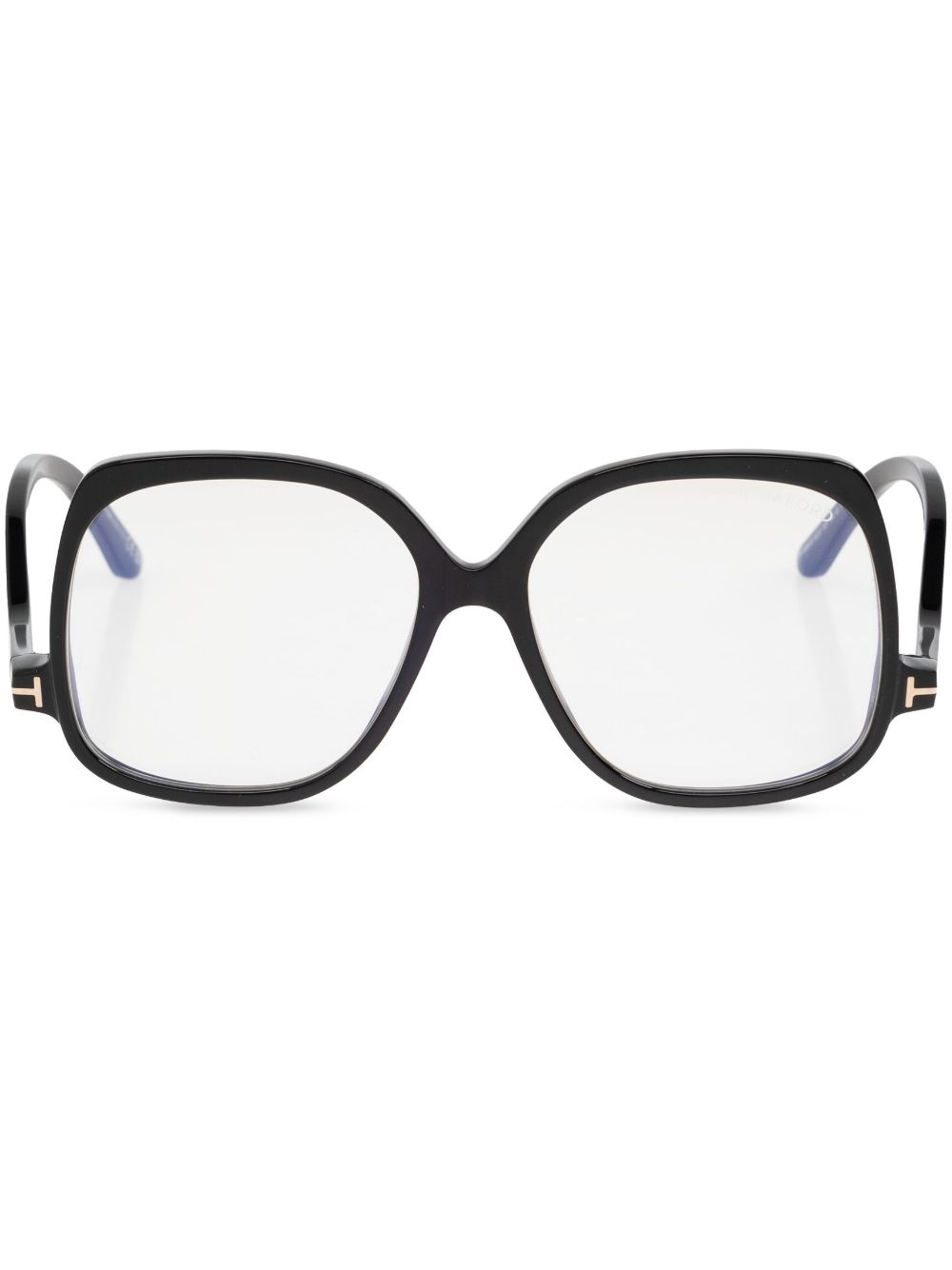 TOM FORD Eyewear 超大款长方形框太阳眼镜 - 黑色