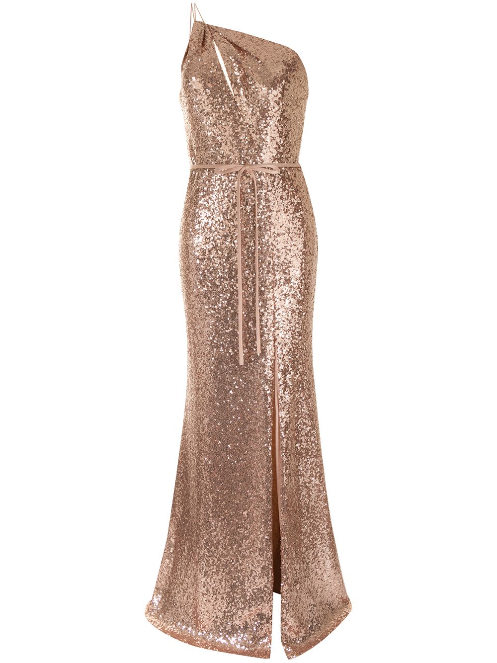 Marchesa Notte Bridesmaids 亮片缀饰伴娘连衣裙 - 金色