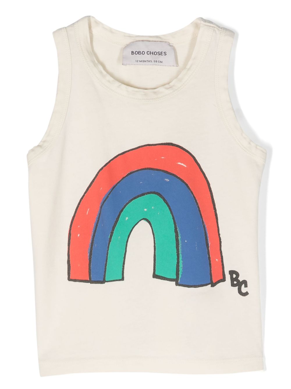 Bobo Choses Rainbow 印花棉坦克背心 - 中性色