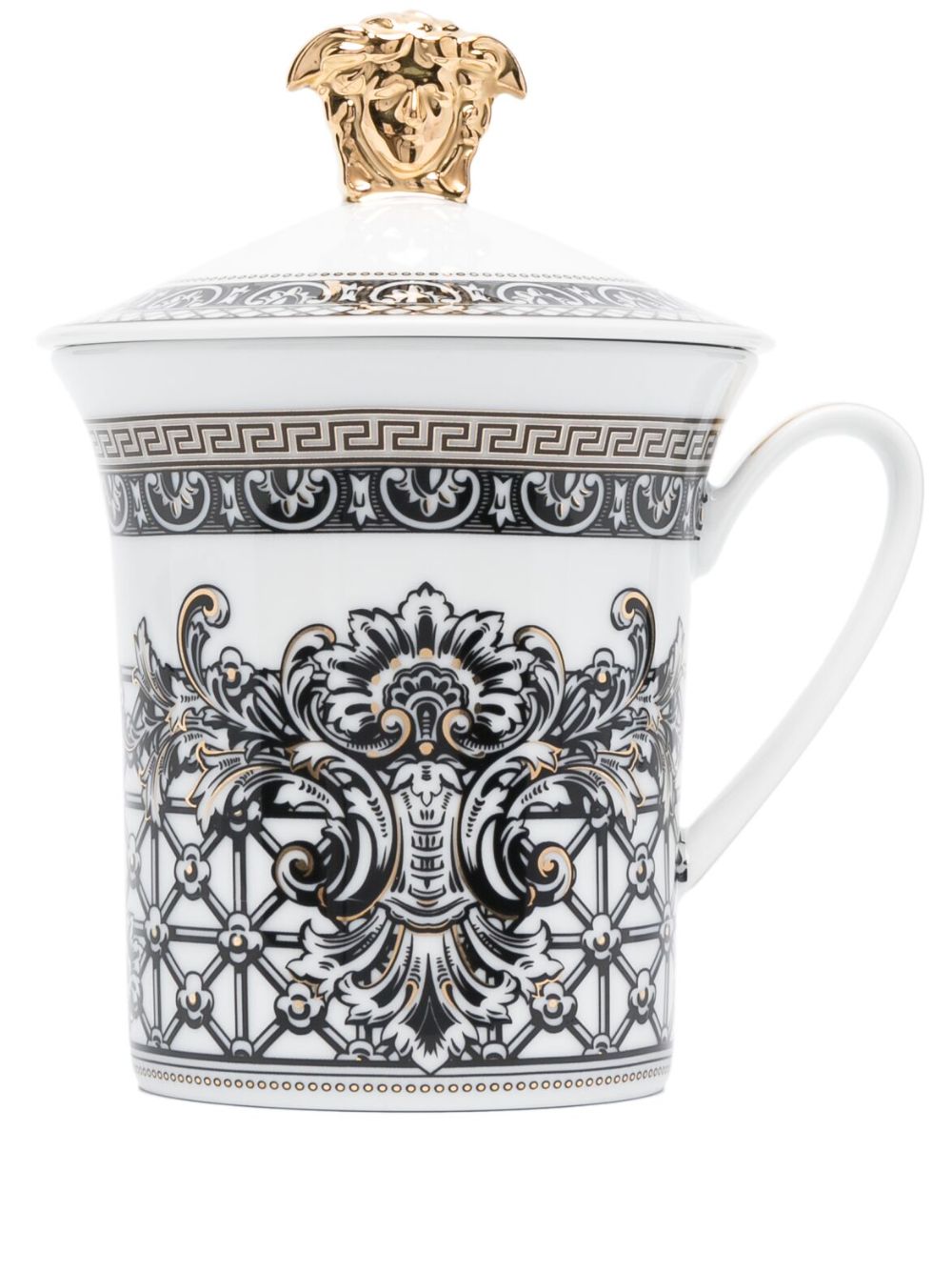 Versace x Rosenthal Marqueterie 陶瓷马克杯 - 白色