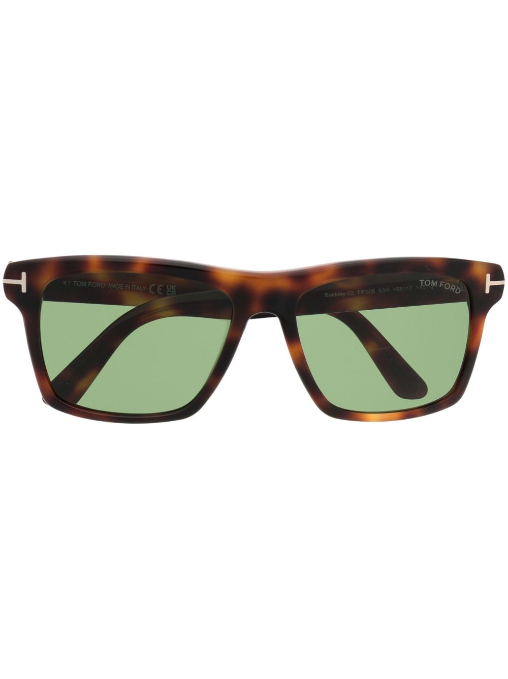 TOM FORD Eyewear 方框太阳眼镜 - 褐色