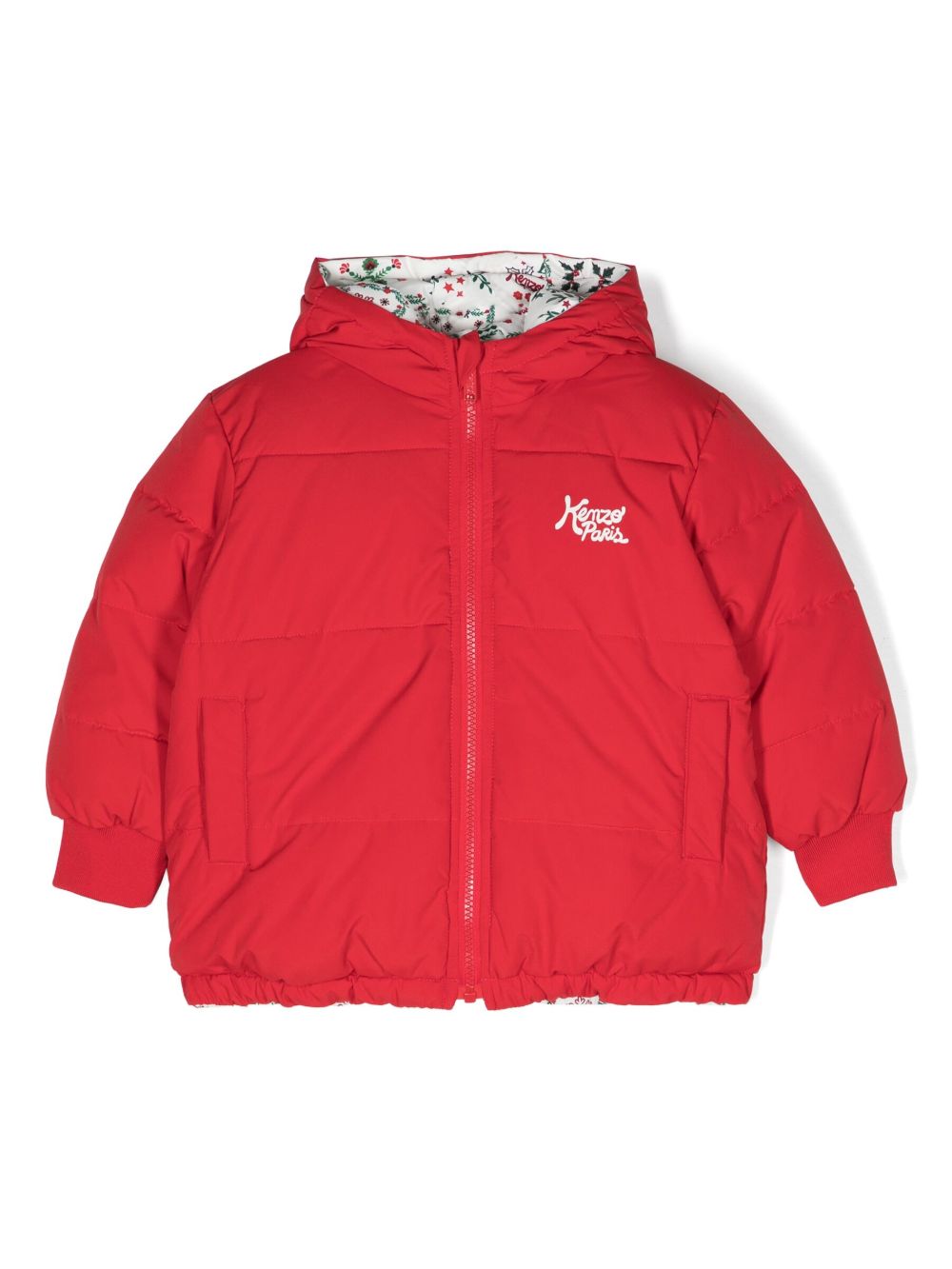 Kenzo Kids 双面填充夹克 - 红色
