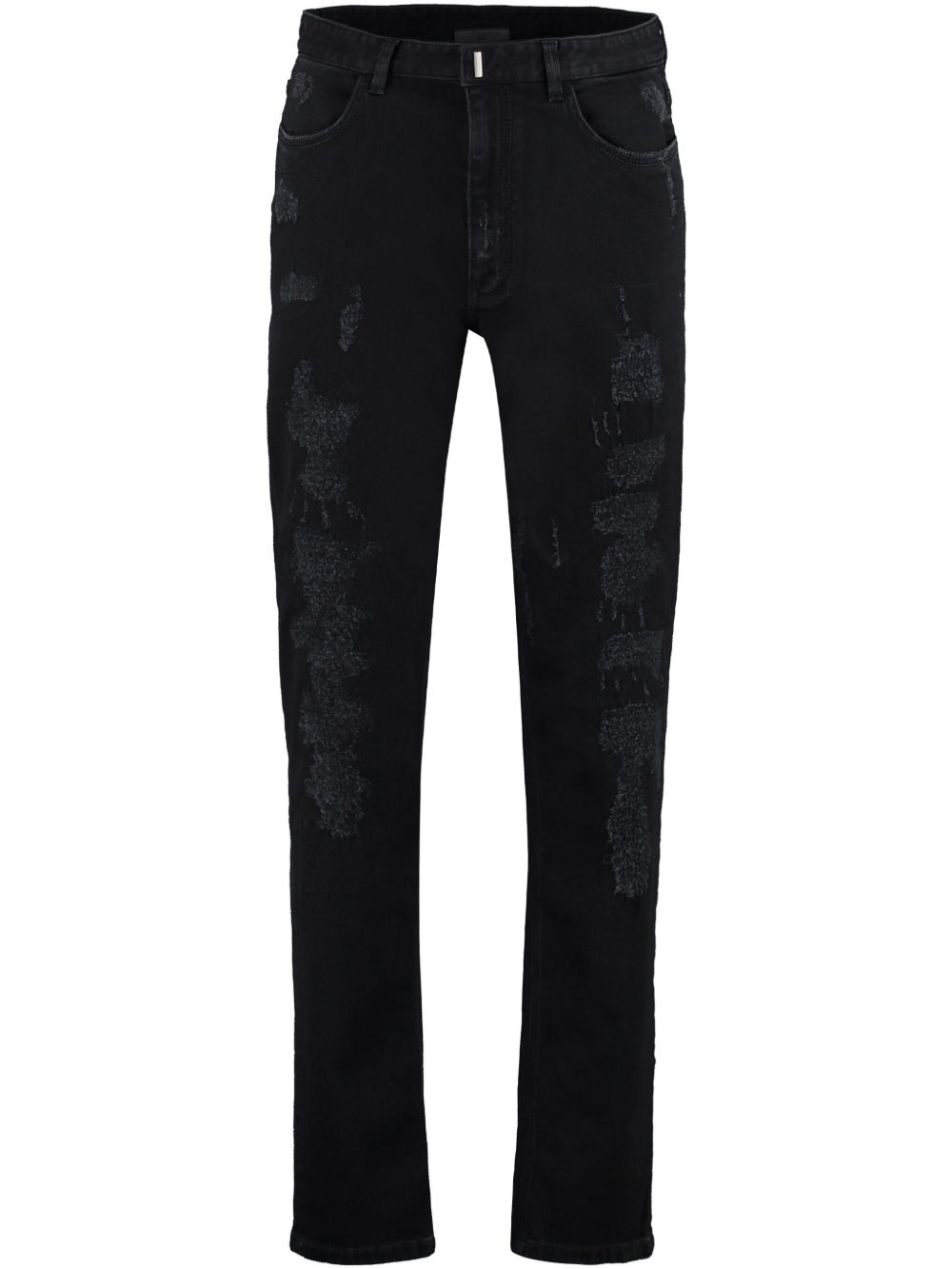 Givenchy 仿旧修身牛仔裤 - 黑色