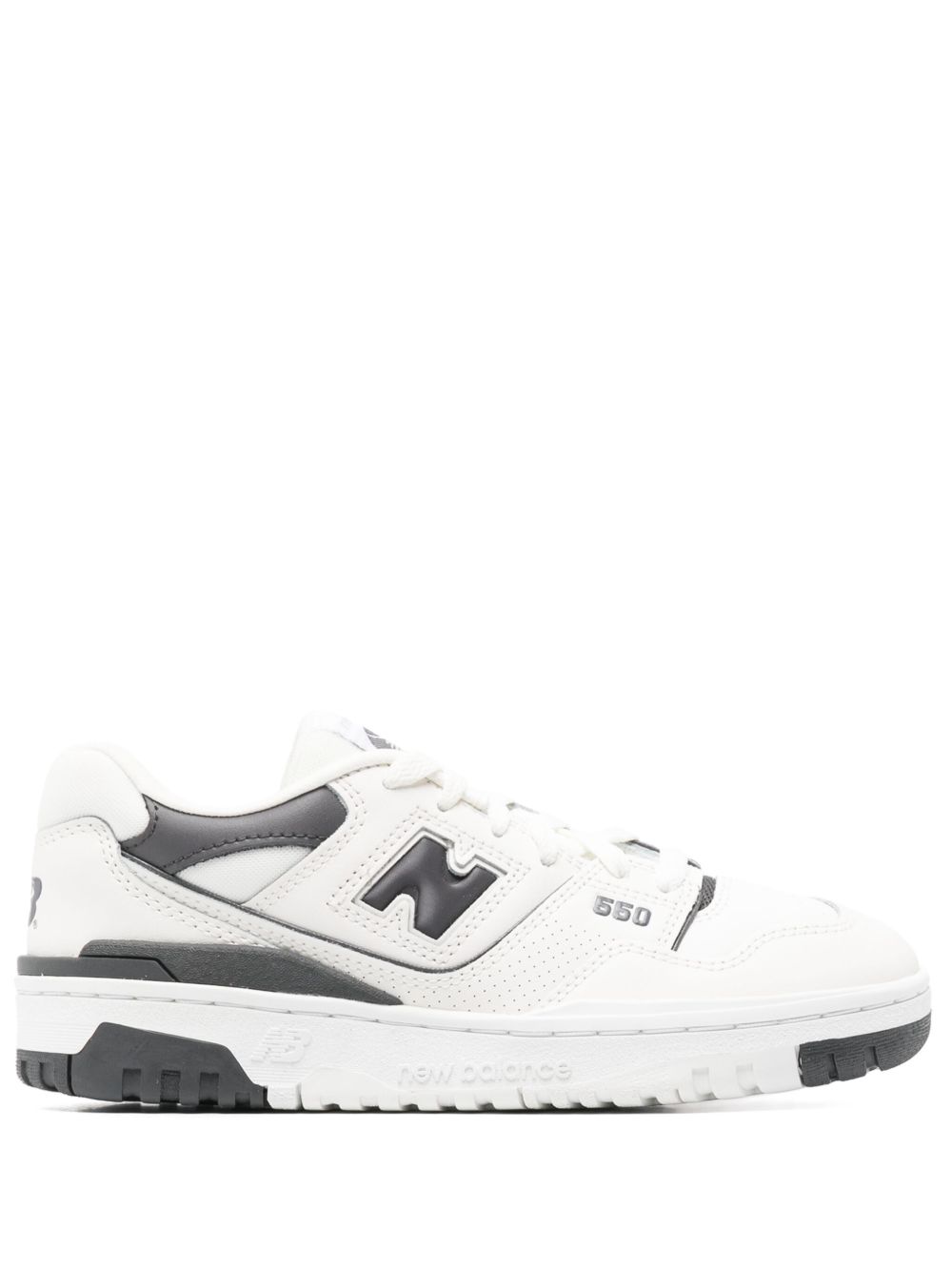 New Balance Kids 550 皮质运动鞋 - 白色