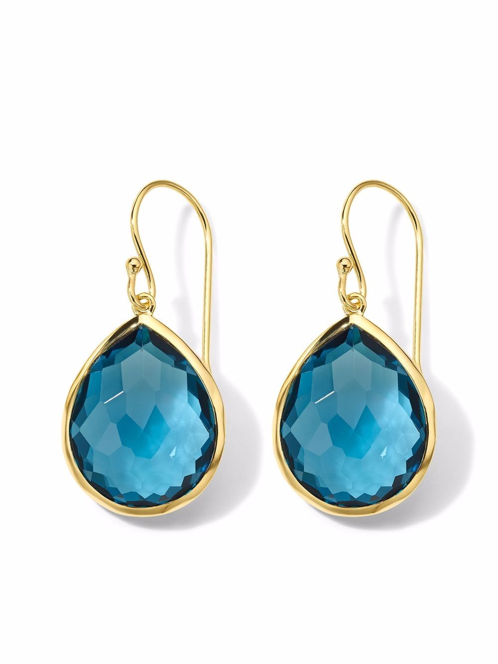 IPPOLITA Rock Candy ® Medium Teardrop 18K黄金耳环 - 金色