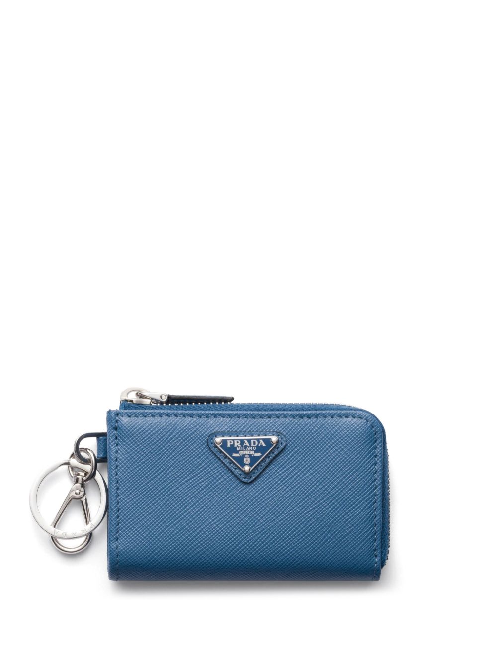 Prada Saffiano 皮质零钱包 - 蓝色