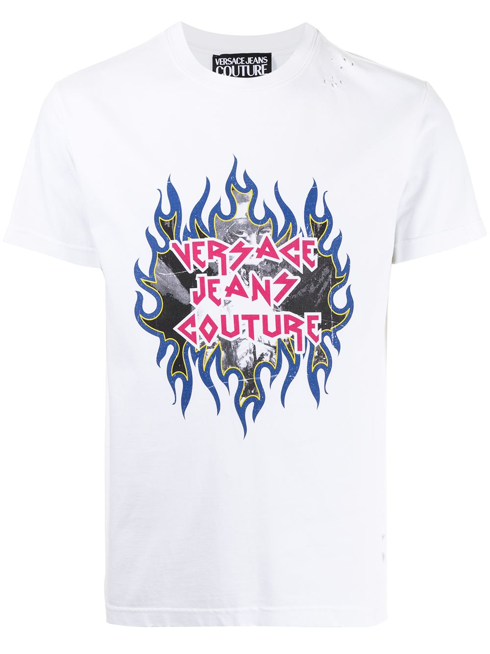 Versace Jeans Couture logo印花T恤 - 白色