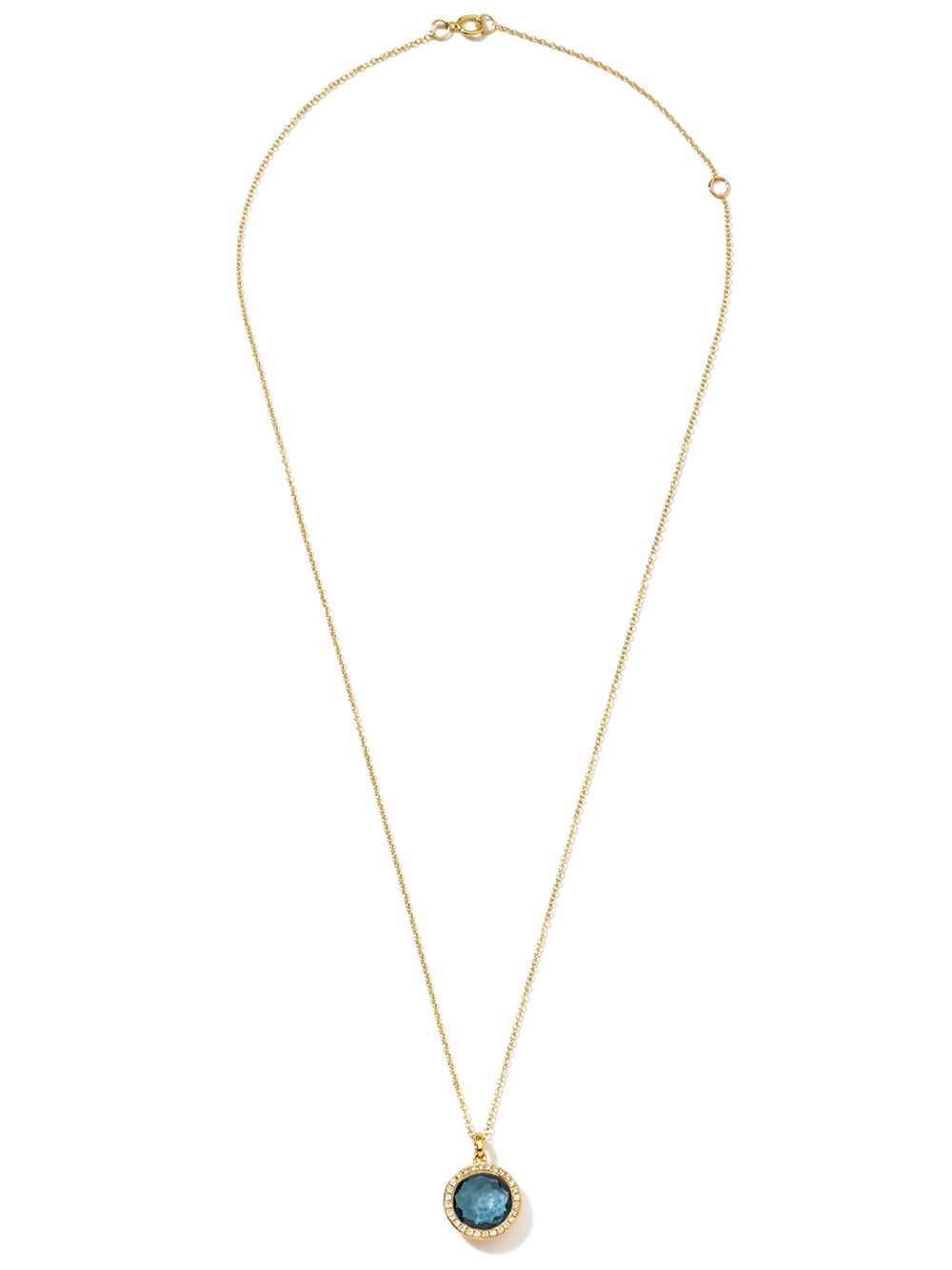 IPPOLITA Lollipop Swiss 18K黄金迷你钻石吊饰项链 - 金色