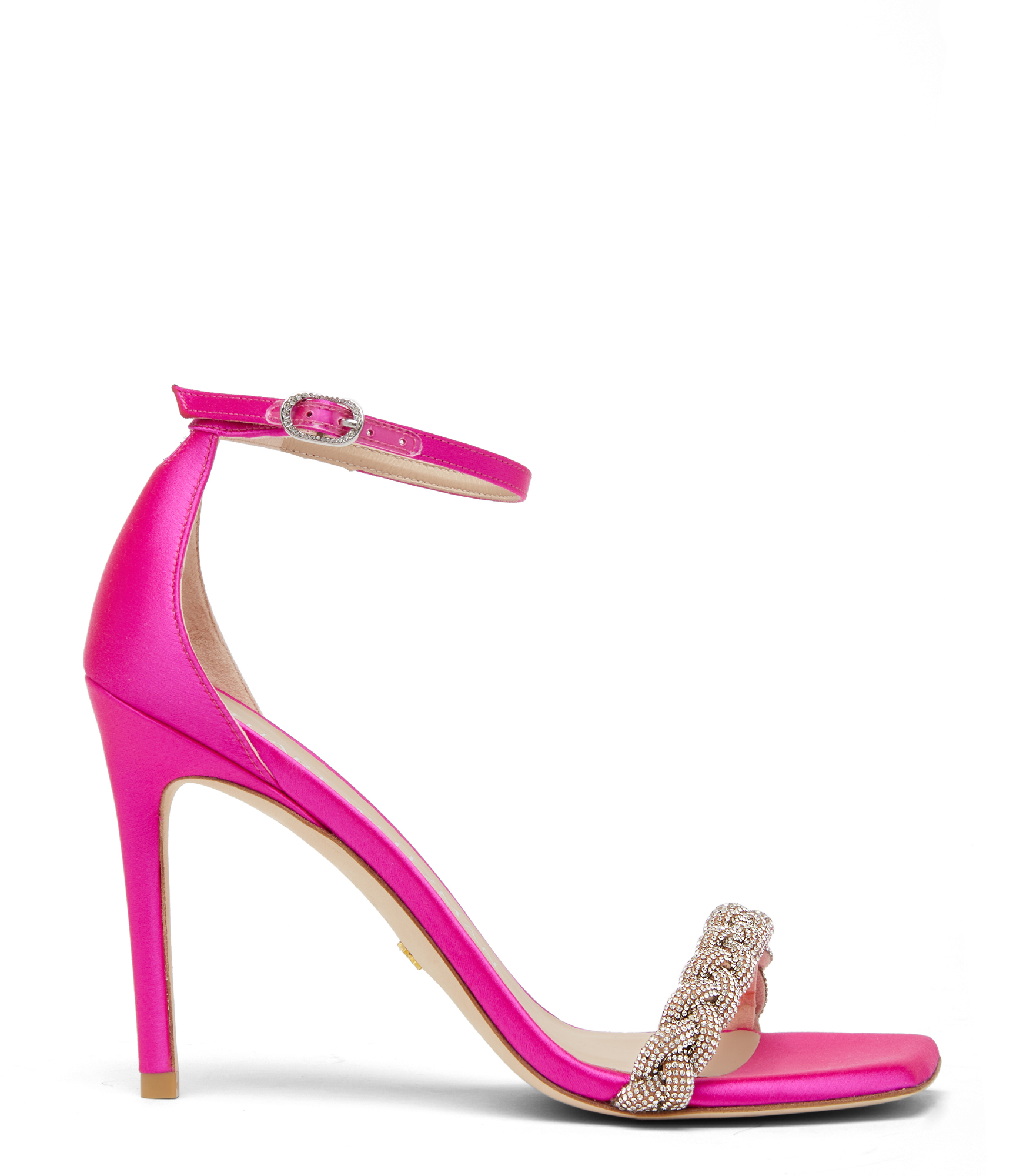 Stuart Weitzman Nudistcurve 100 Highshine Sandal - Woman Sandals Flamingo 38