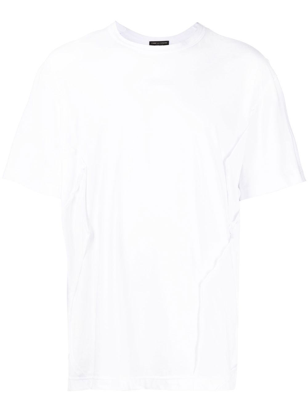 Comme des Garçons Homme Plus 缝线细节棉T恤 - 白色