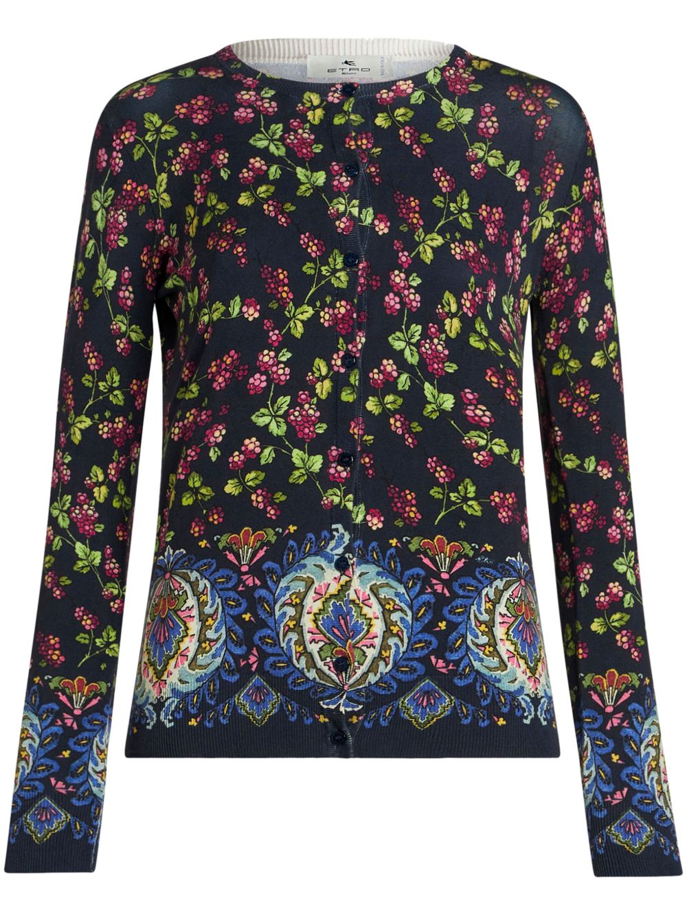 ETRO 莓果印花圆领双件装 - 蓝色