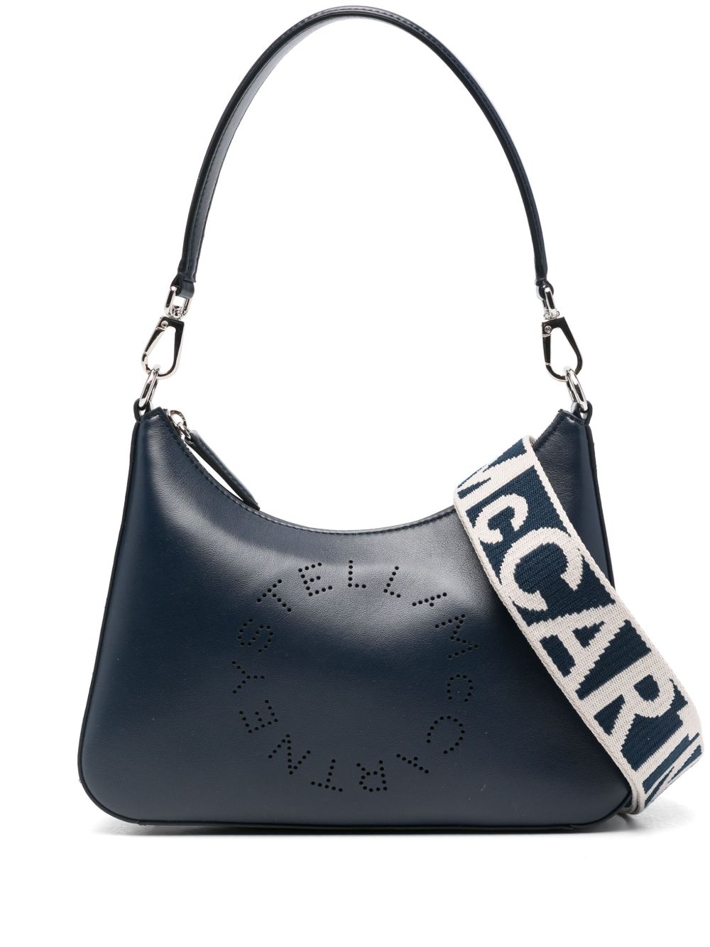 Stella McCartney Logo 小号单肩包 - 蓝色