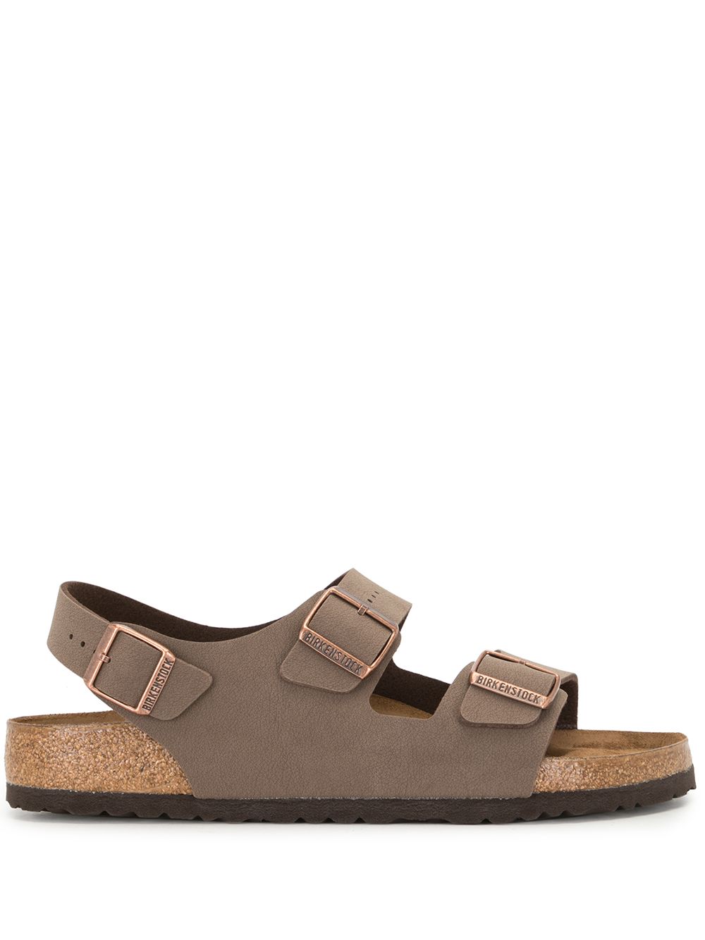 Birkenstock Milano 扣环凉鞋 - 褐色