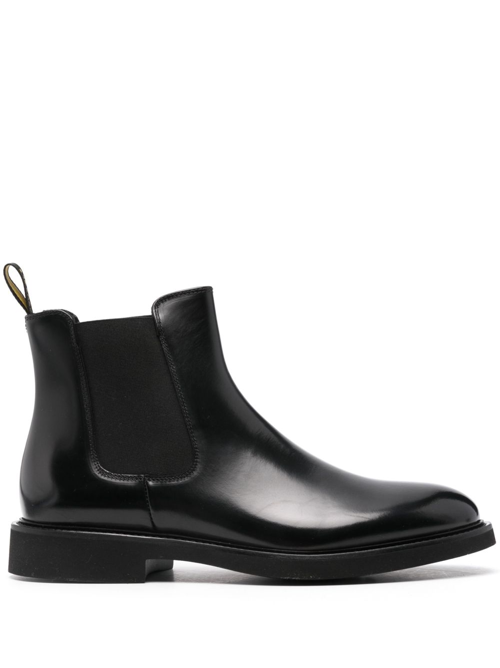 Doucal's leather ankle boots - 黑色