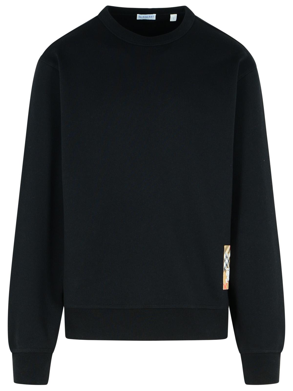 Burberry Black Cotton Sweatshirt