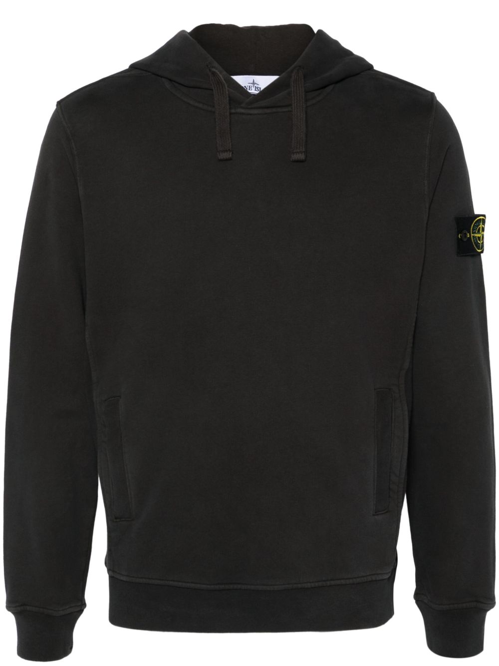 Stone Island 罗盘徽章连帽衫 - 黑色