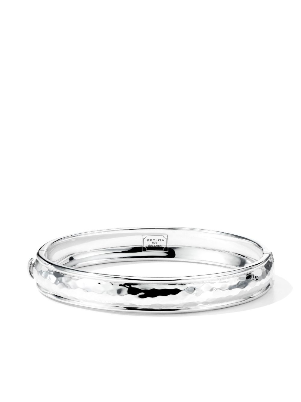 IPPOLITA Classico Goddess 纯银纹理细手镯 - 银色