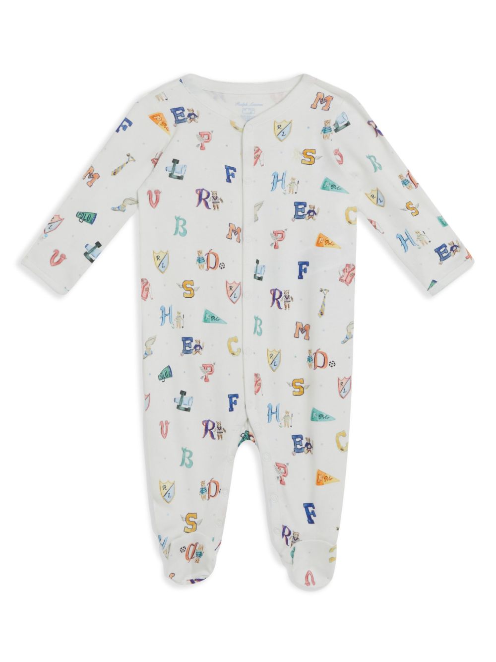 POLO RALPH LAUREN KIDS x Riley Sheehey 棉连体衣 - 白色