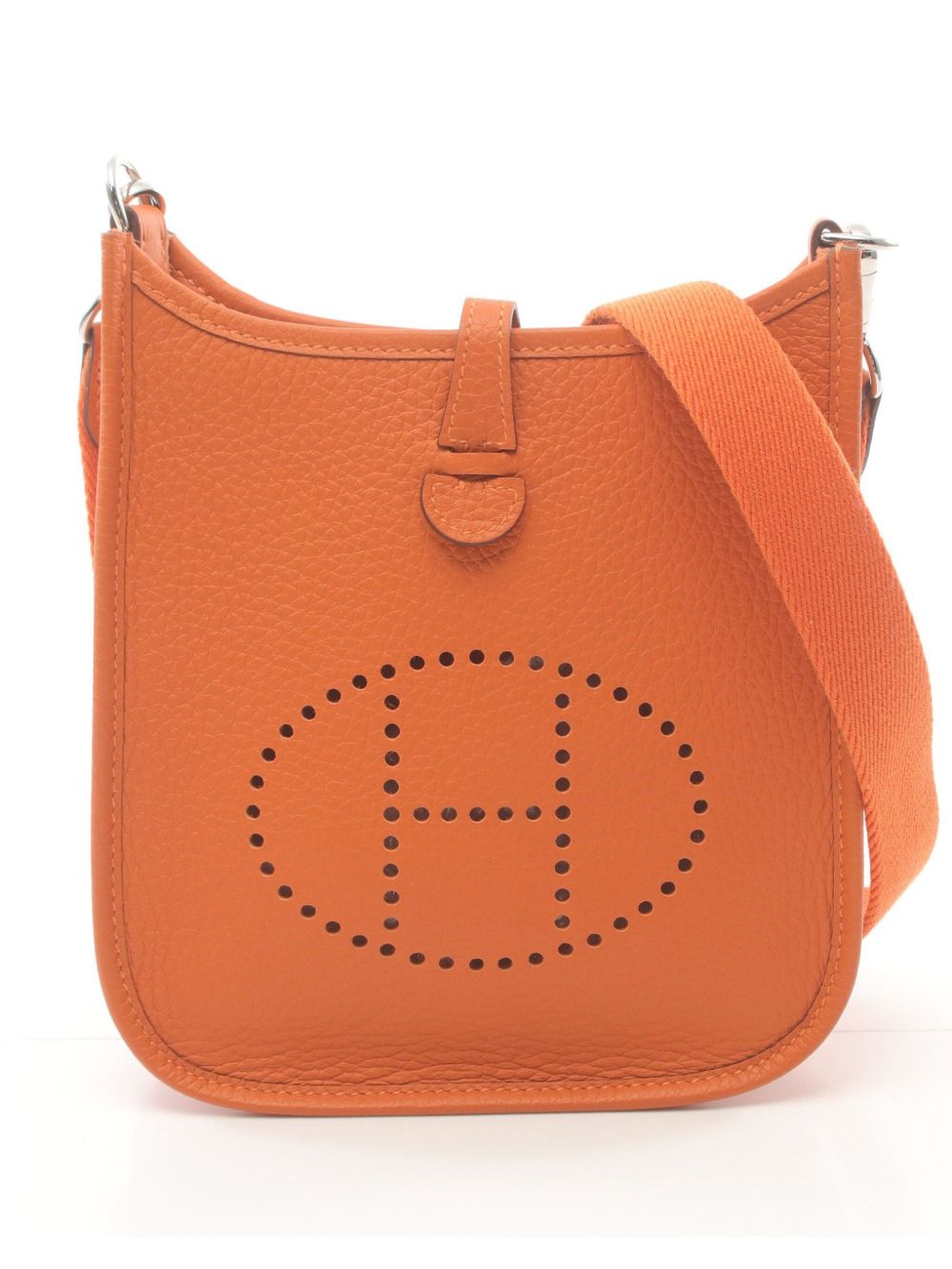 Hermès Pre-Owned Evelyne TPM 单肩包（2021年典藏款） - 橘色