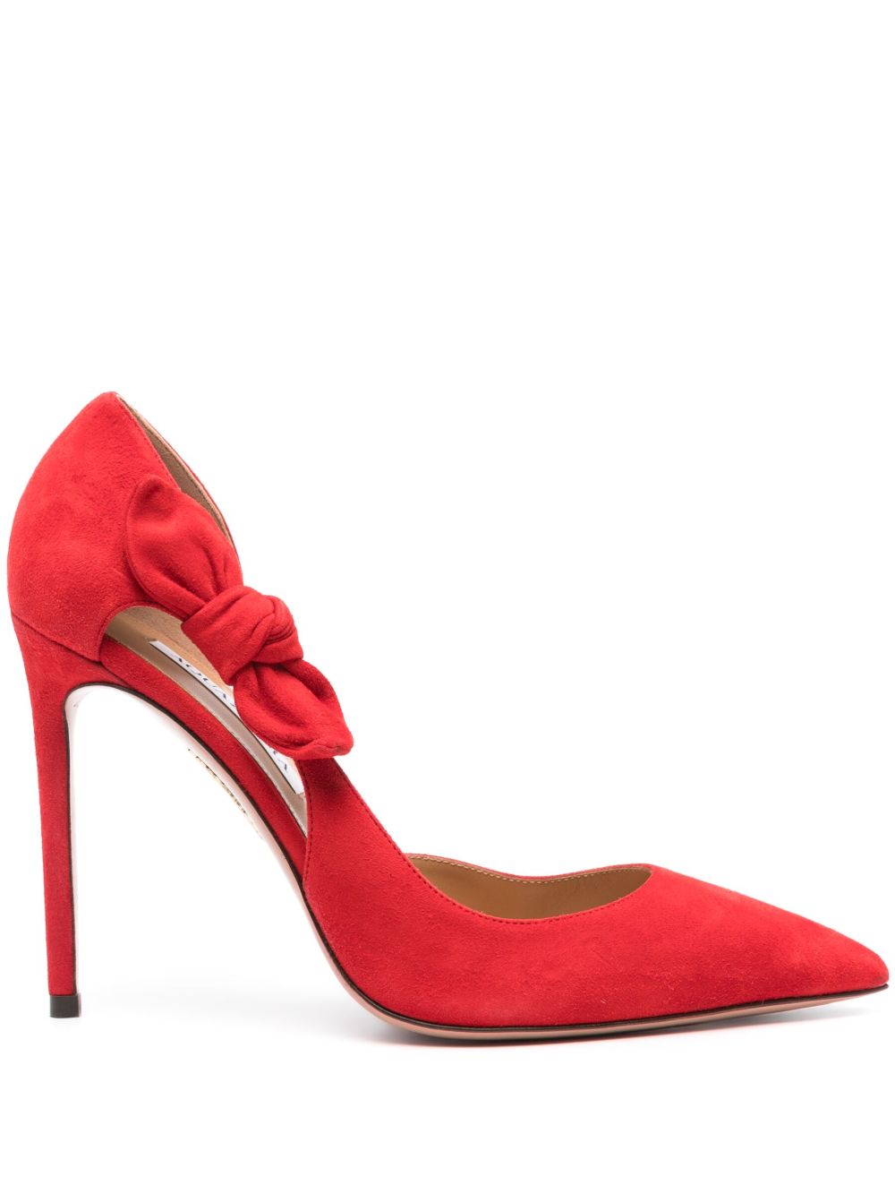 Aquazzura Very Bow Tie 高跟鞋 - 红色