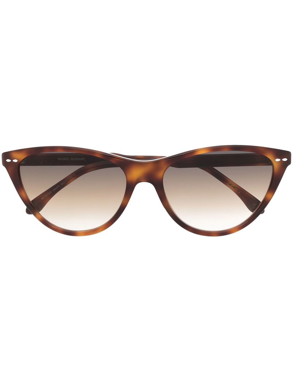 Isabel Marant Eyewear 玳瑁纹猫眼框太阳眼镜 - 褐色