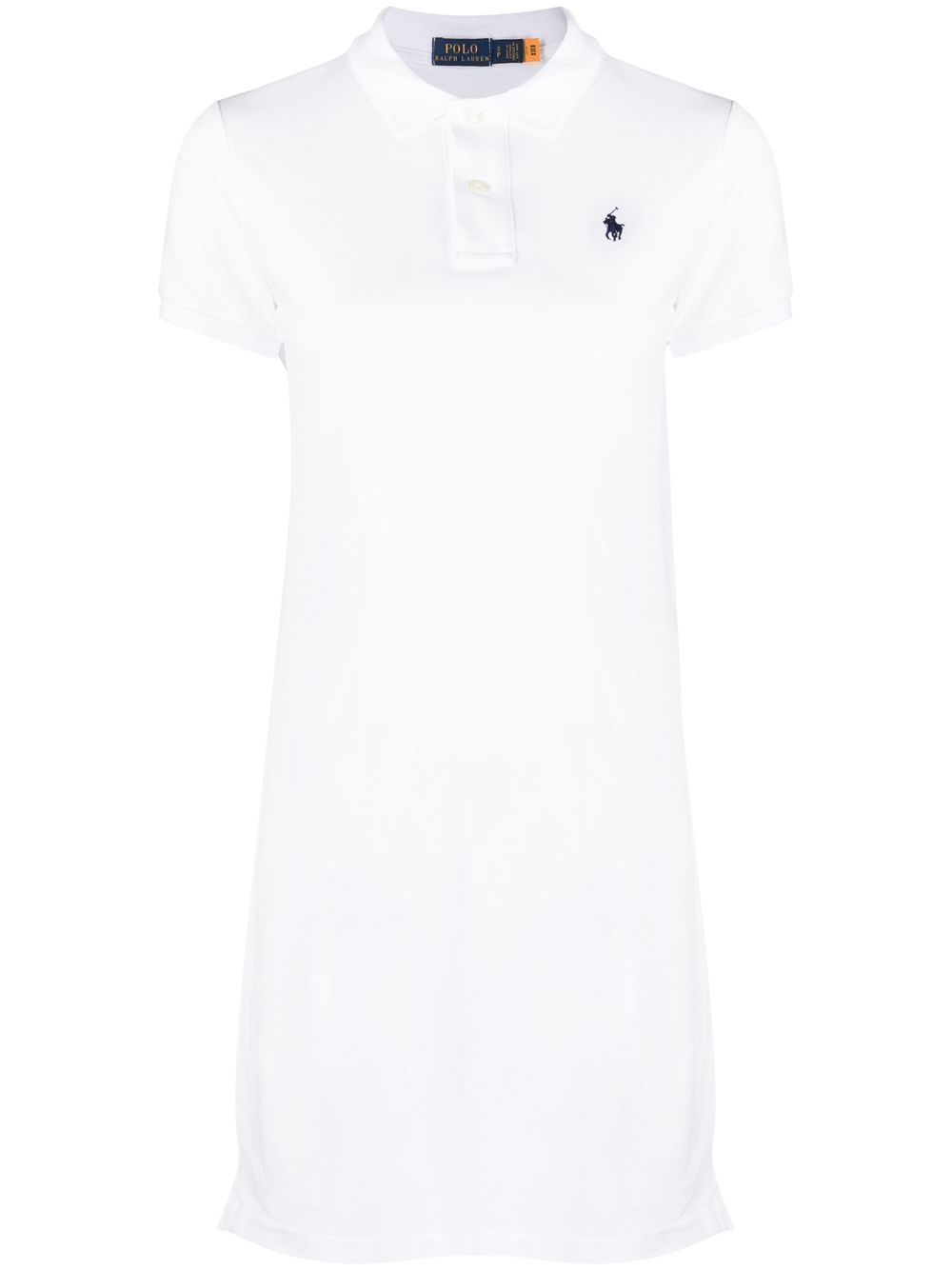 Polo Ralph Lauren 小马刺绣polo领连衣裙 - 白色