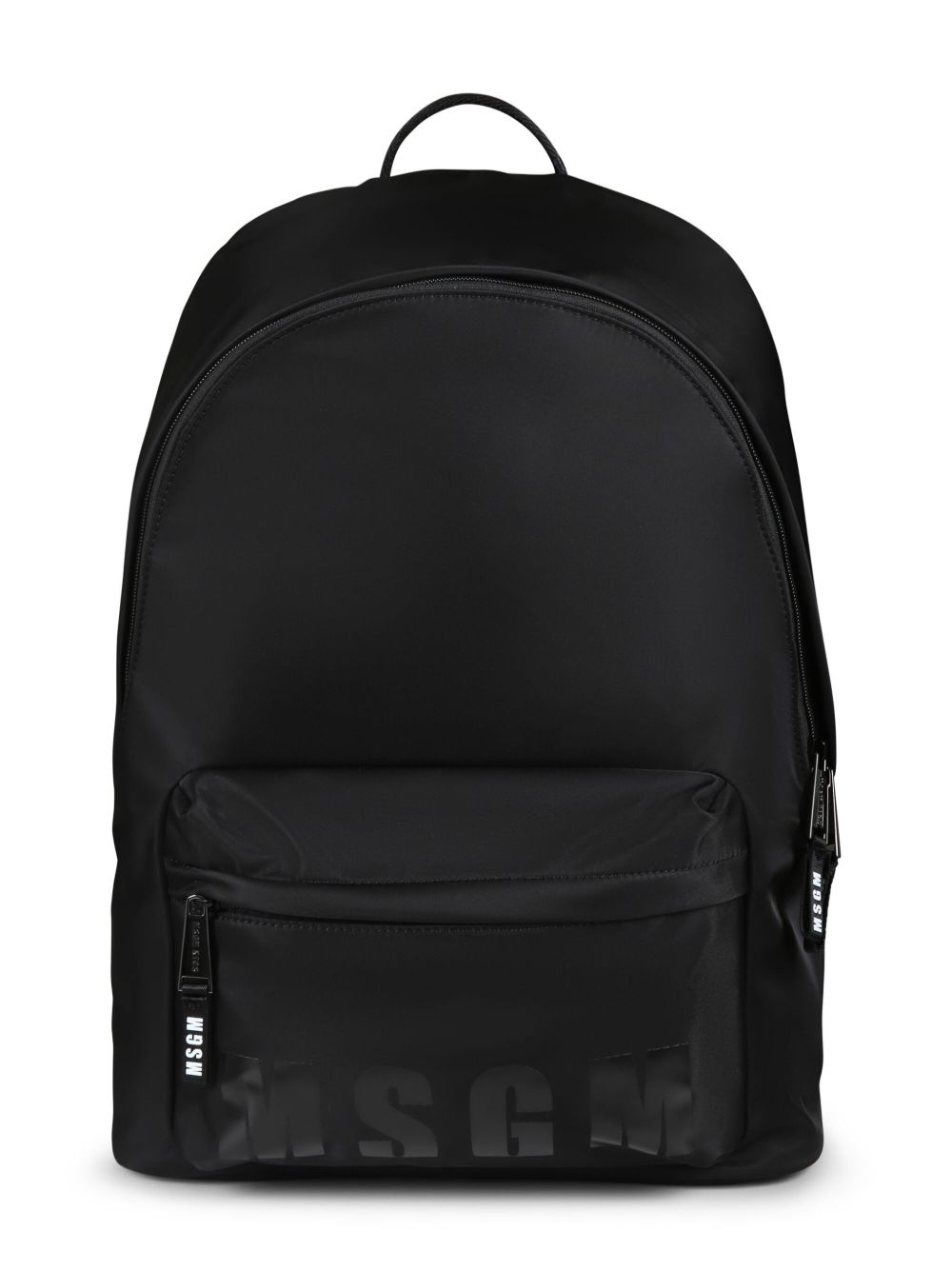 MSGM Kids logo印花双肩包 - 黑色