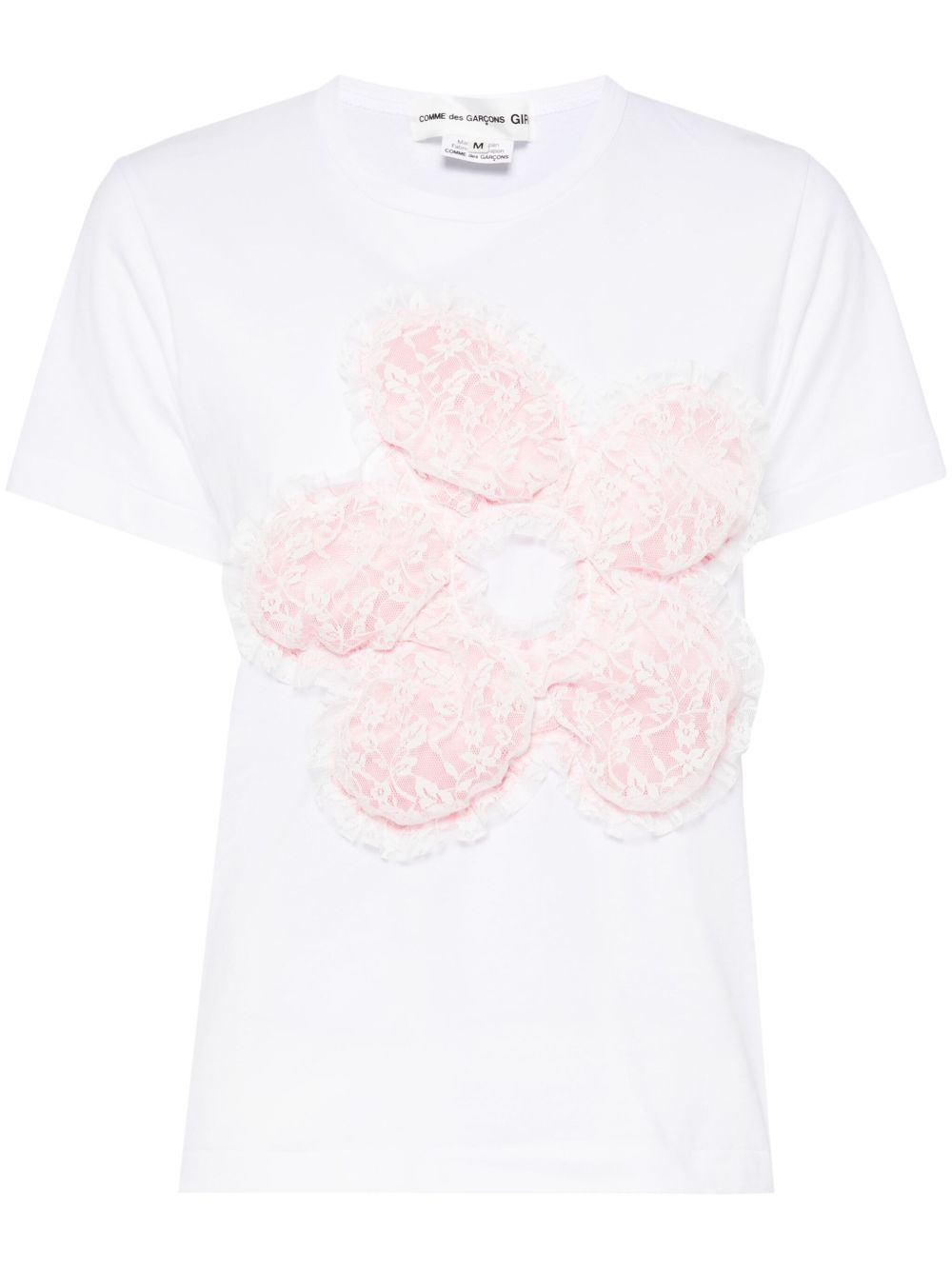 Comme Des Garçons Girl 经典棉T恤 - 白色