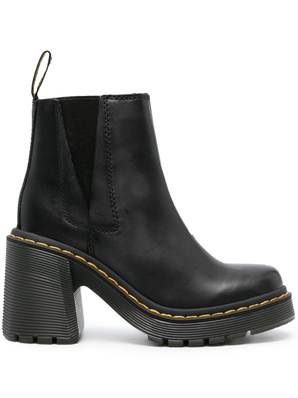 Dr. Martens Spence 高跟皮靴 - 黑色