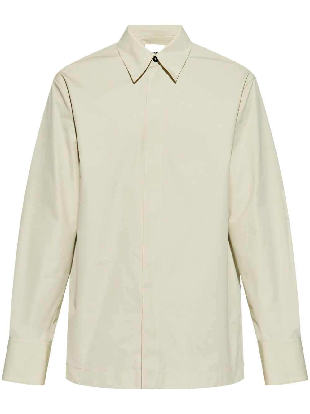 Jil Sander 经典棉衬衫 - 绿色