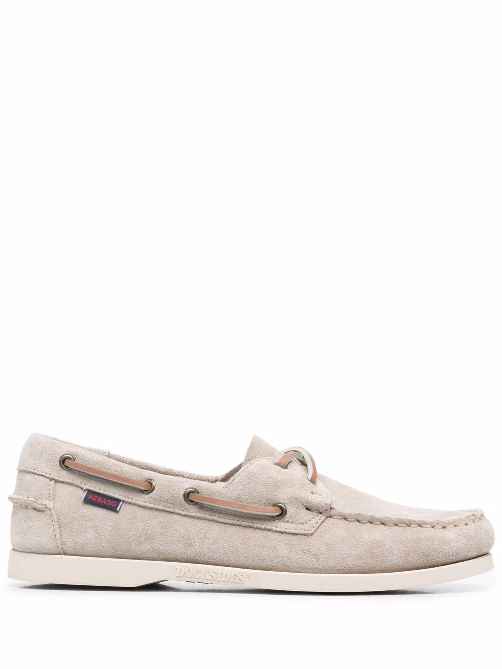 Sebago 系带细节帆船鞋 - 中性色