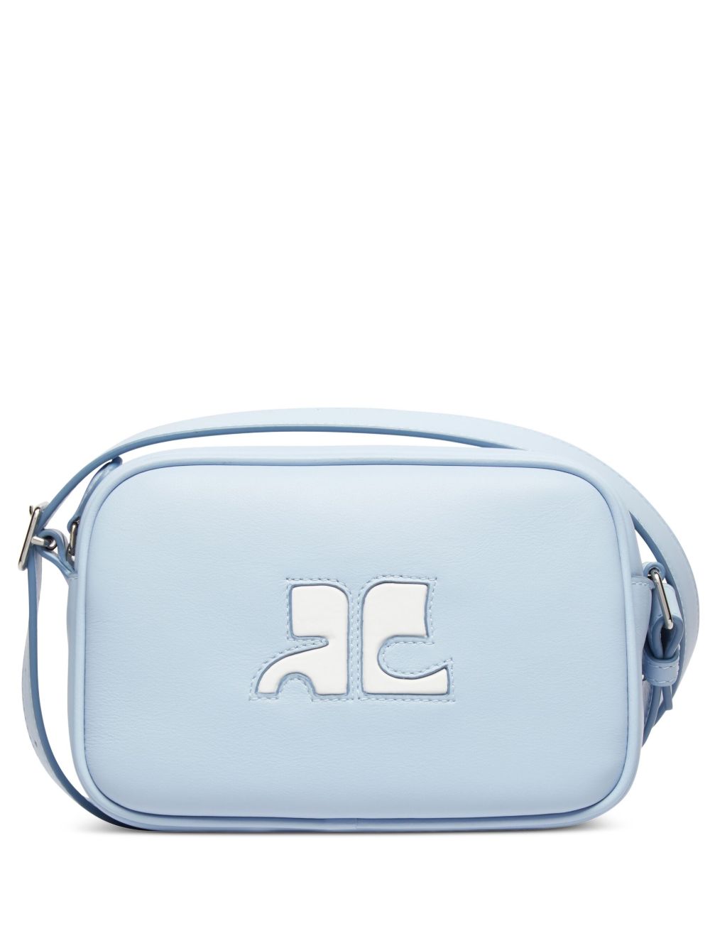 Courrèges Reedition 皮质相机包 - 蓝色