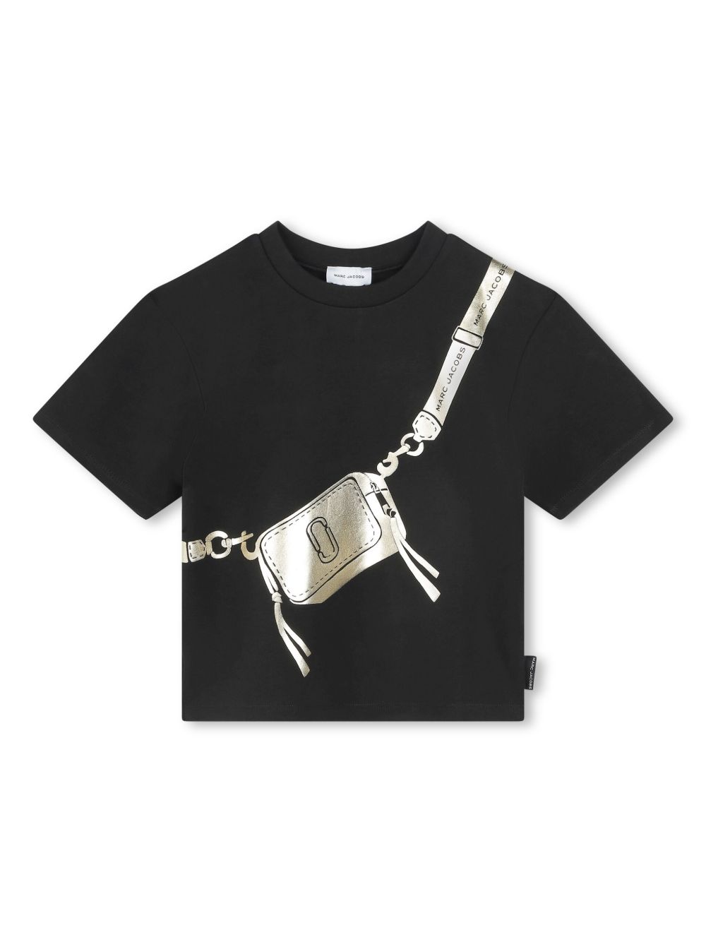 Marc Jacobs Kids 错觉画印花T恤 - 黑色