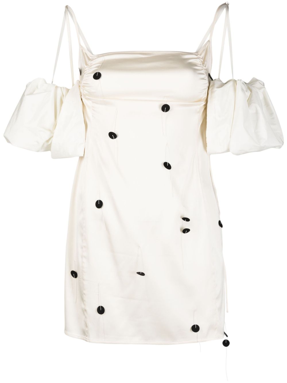 Jacquemus La mini robe Chouchou brodée 迷你连衣裙 - 白色