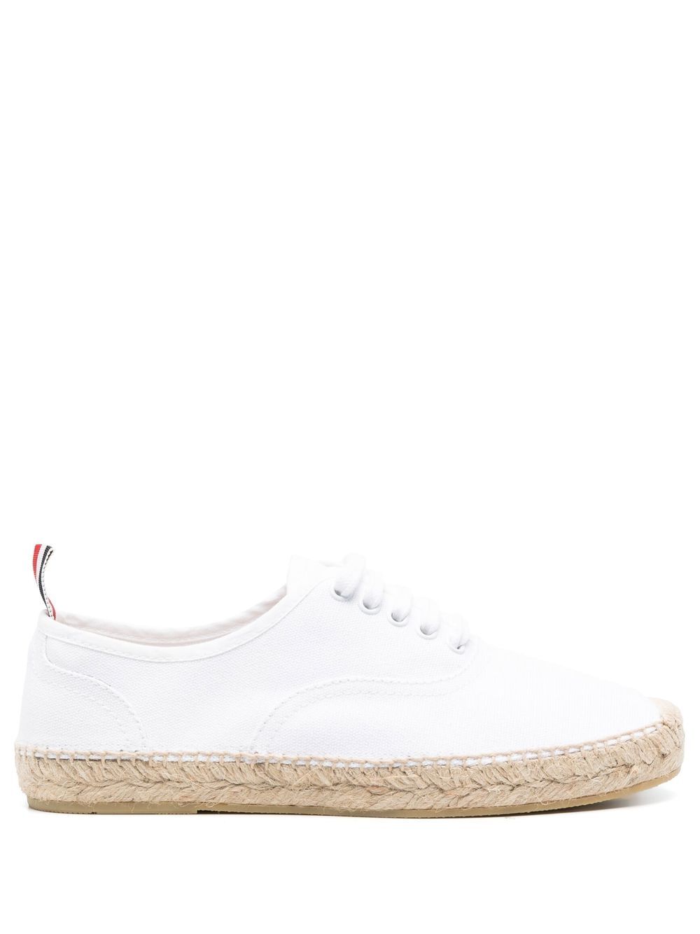 Thom Browne 黄麻鞋底运动鞋 - 白色