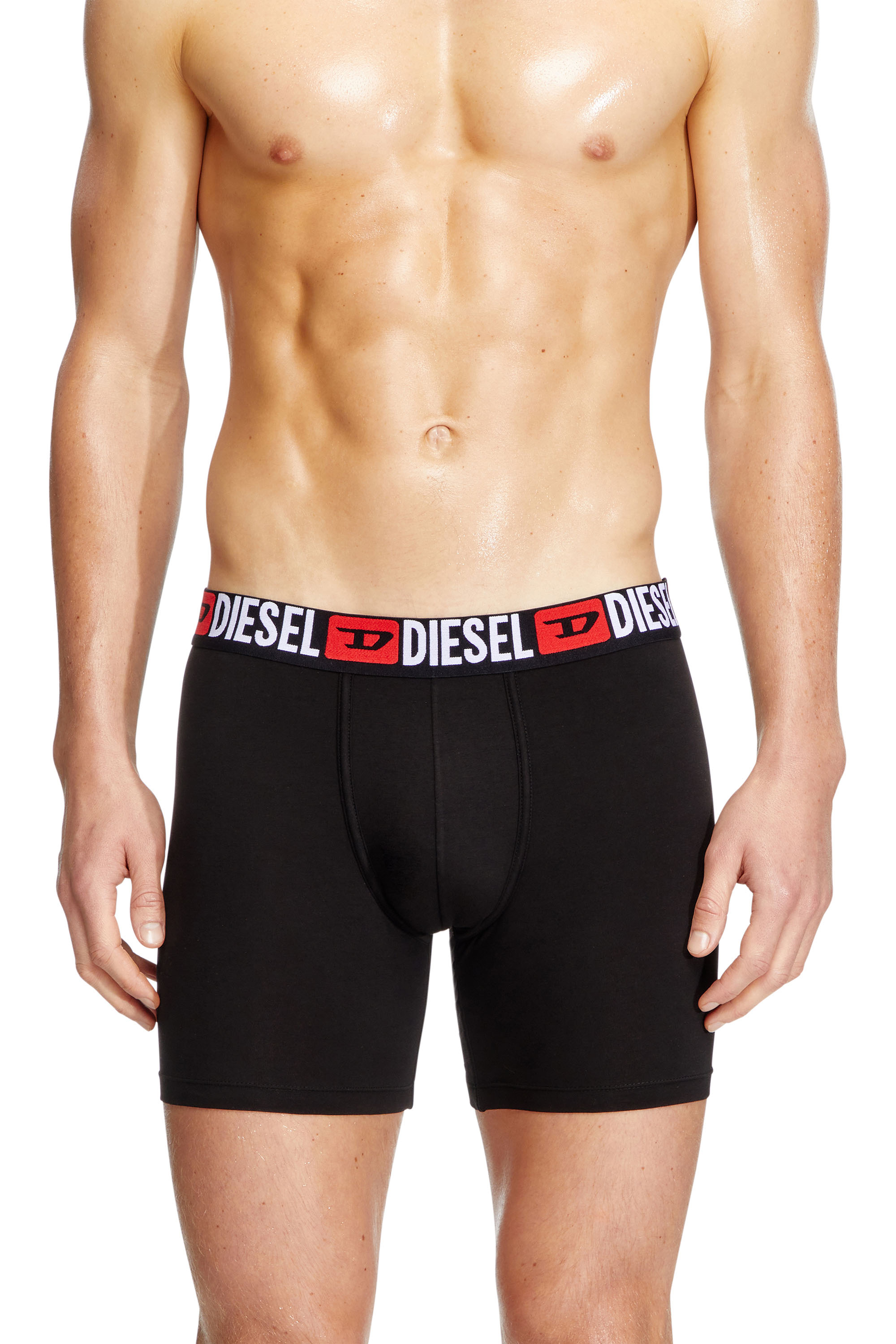 Diesel - Three-pack stretch cotton boxer briefs - Boxer briefs - Man - Black