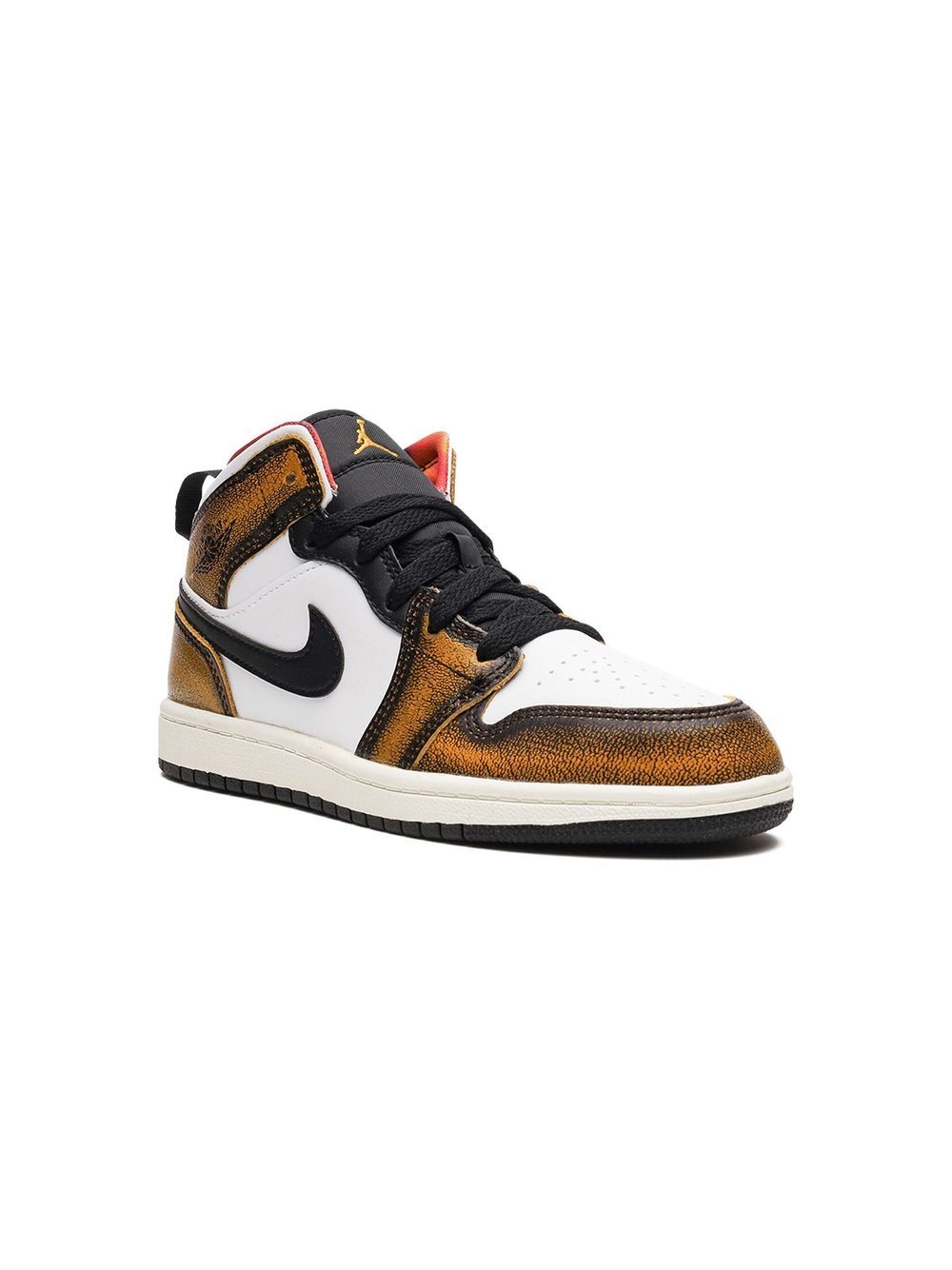 Jordan Kids Air Jordan 1 Mid SE 运动鞋 - 白色