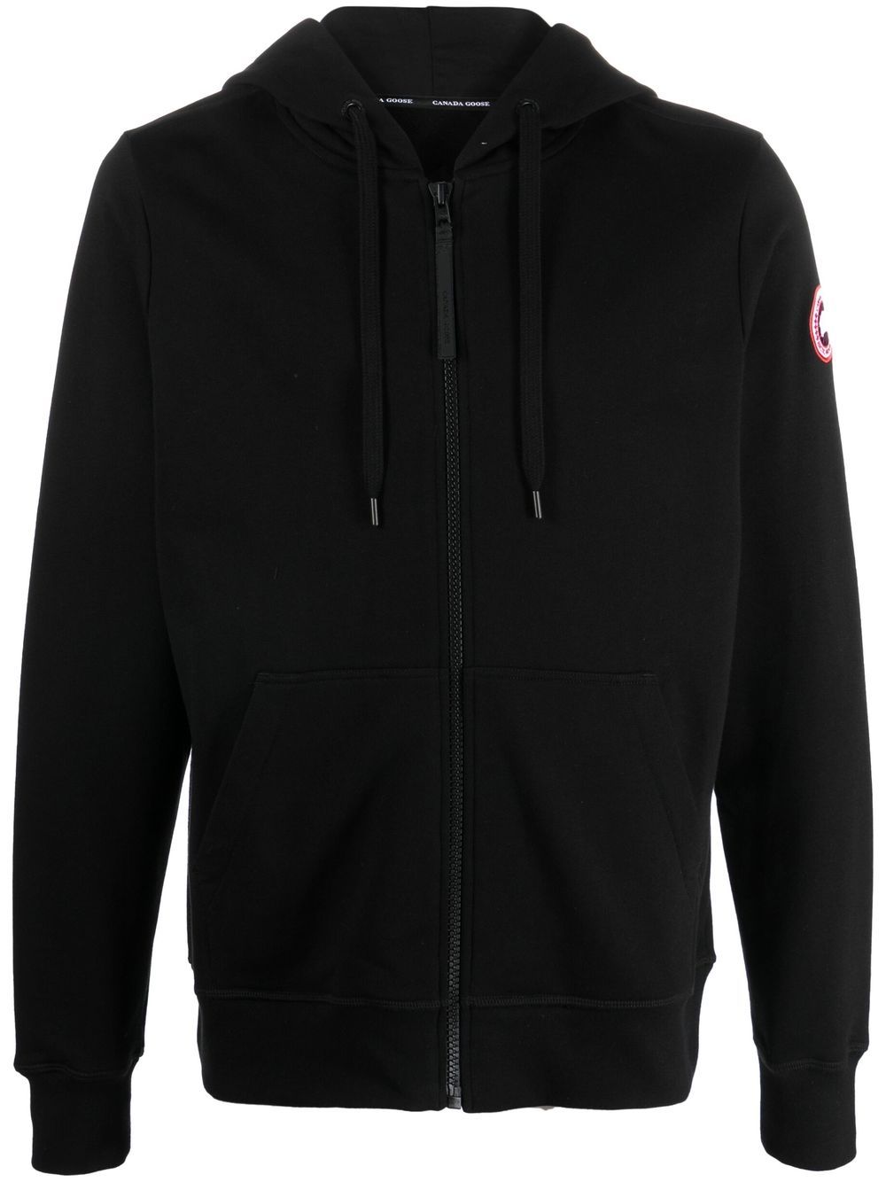 Canada Goose 标贴棉连帽衫 - 黑色