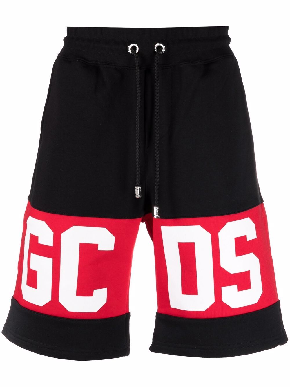 GCDS logo运动短裤 - 黑色