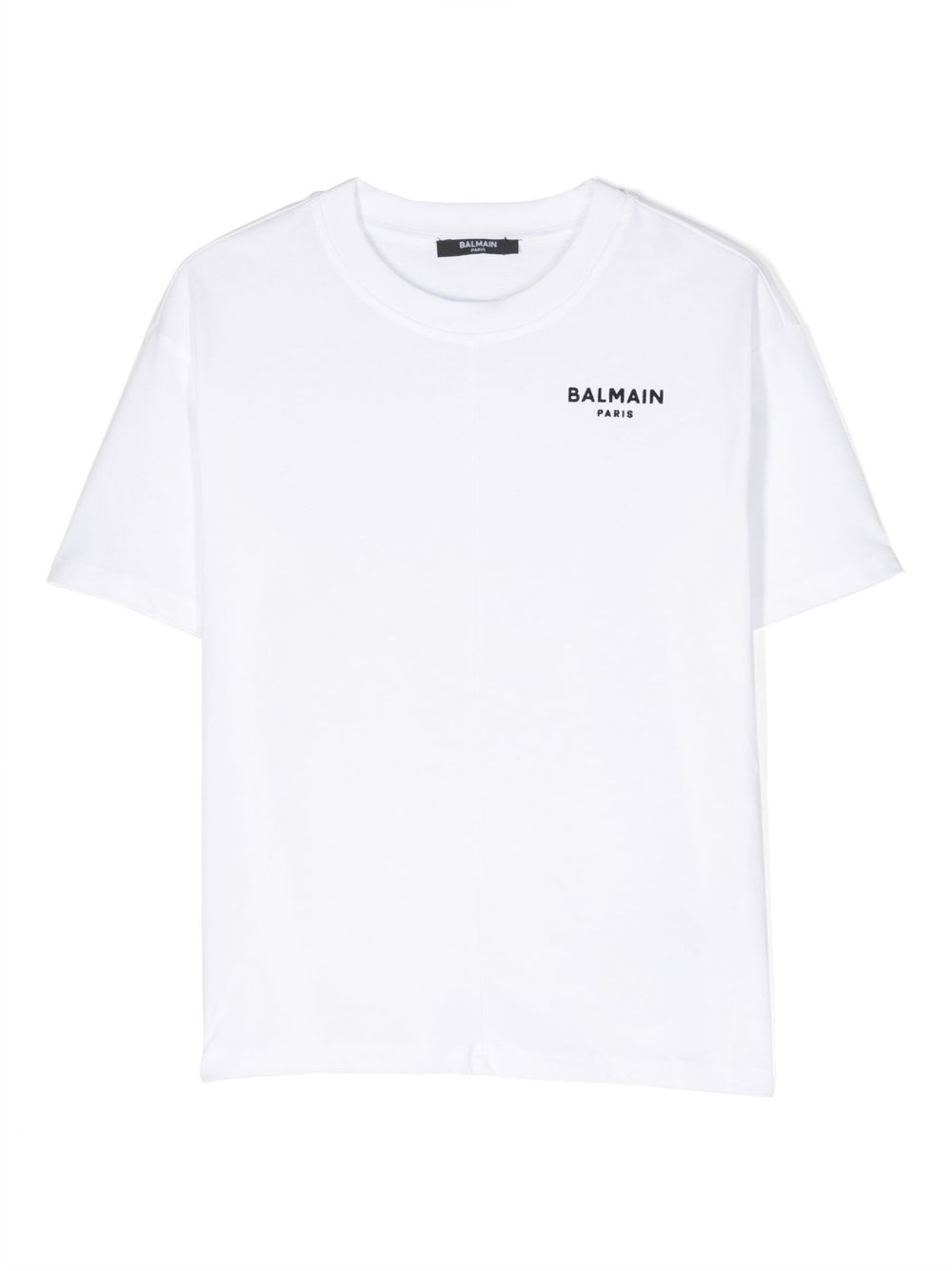 Balmain Kids logo印花棉T恤 - 白色