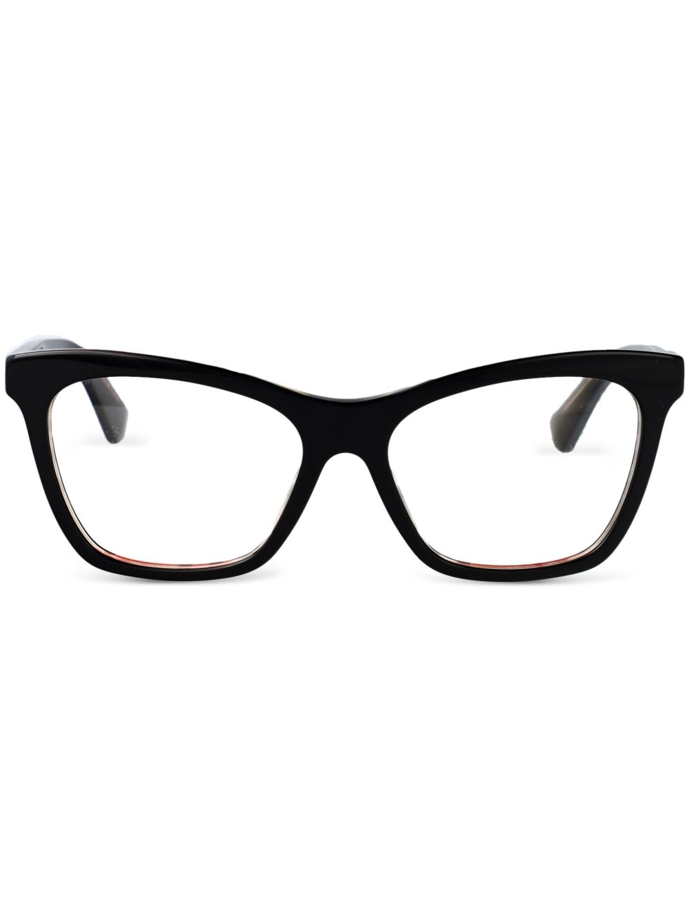 Burberry Eyewear 经典格纹眼镜 - 黑色