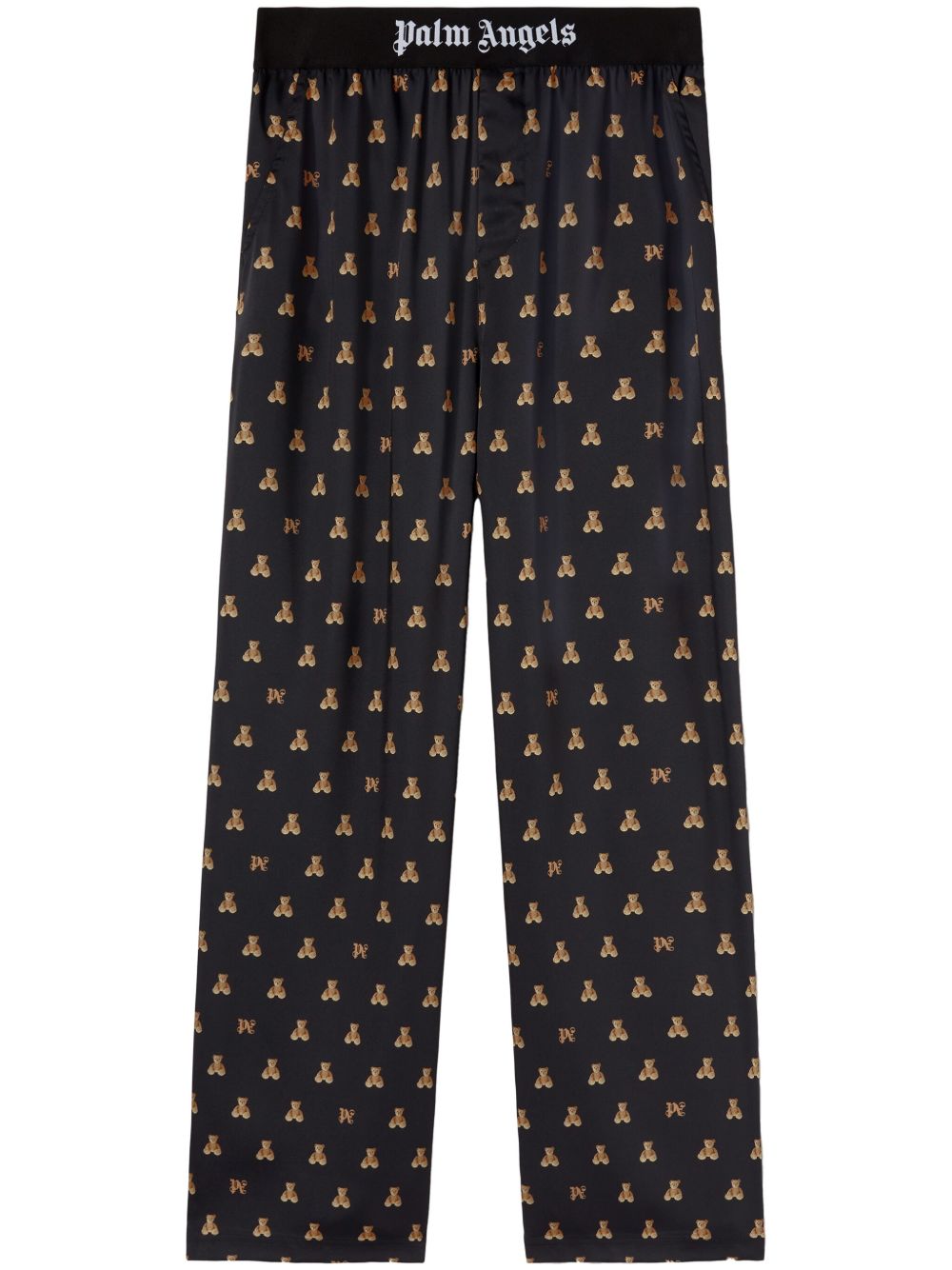 Palm Angels Bear Monogram 长裤 - 黑色